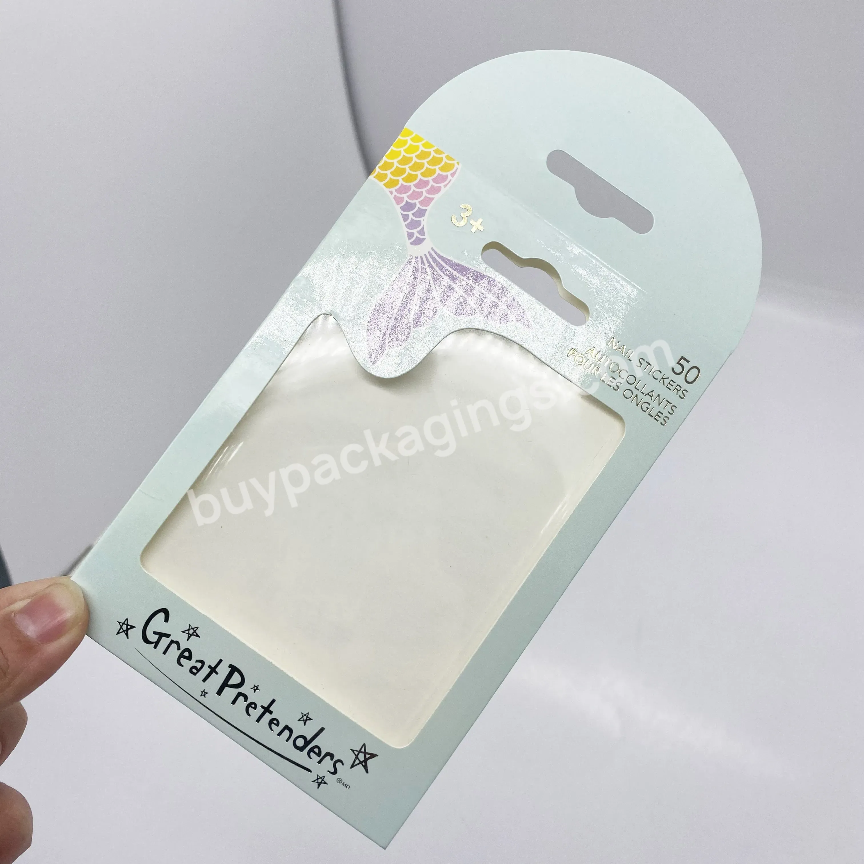 Custom Pastel Single Eyeshadow Refills Pan Photo Jewelry Packaging Paper Envelope With Window