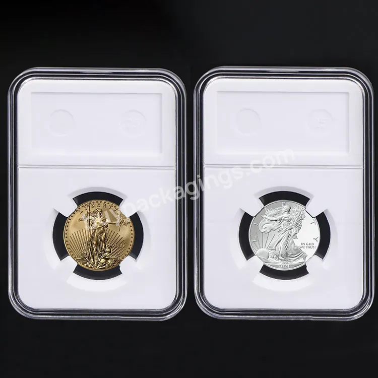 Custom Pccb Coin Capsules Display Slab For Grade Collection Coin Collector Display Case Capsules Holders Coin Slab Holder