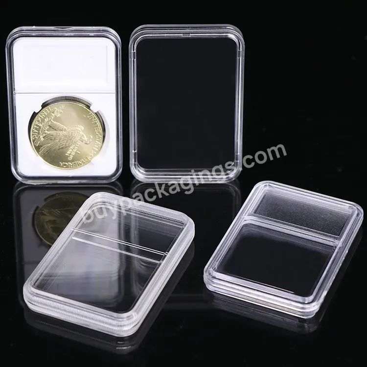 Custom Pcgs Coin Capsules Holder Collection Display Graded Slab Dollar Plastic Coin Protector Ngc Coin Slabs