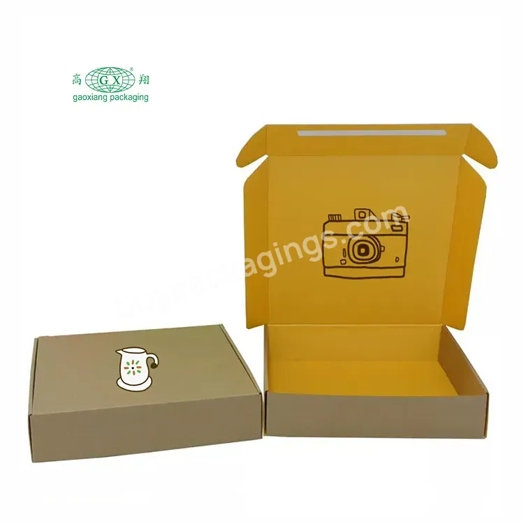 Custom Personalised Kraft Paper Box Cardboard Packaging Clothing Shoe Gift Box Shipping Corrugated Mailer Box