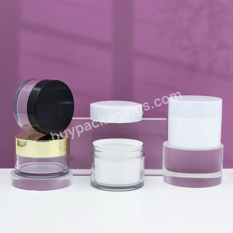 Custom Pet 30ml 50ml 80ml 100ml 120ml Skin Care Cosmetic Packaging Wood Grain Screw Cap Body Eye Cream Jar