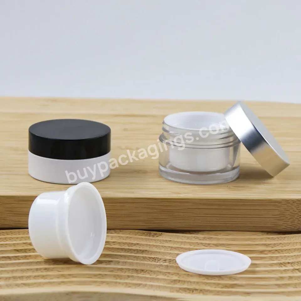 Custom Pet 30ml 50ml 80ml 100ml 120ml Skin Care Cosmetic Packaging Wood Grain Screw Cap Body Eye Cream Jar