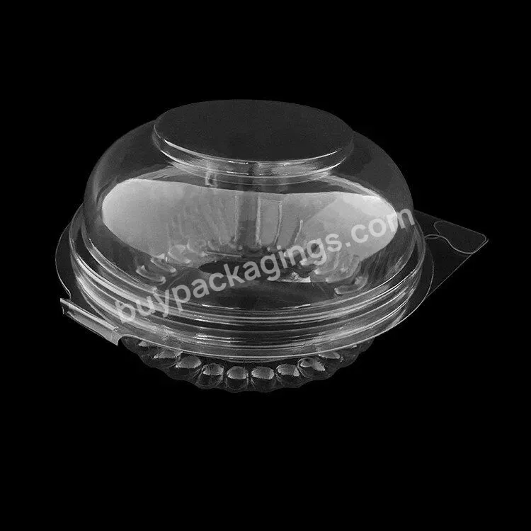 Custom Pet Blister Plastic 8oz Clear Clamshell Round Bowl For Dry Fruit Packaging Containers