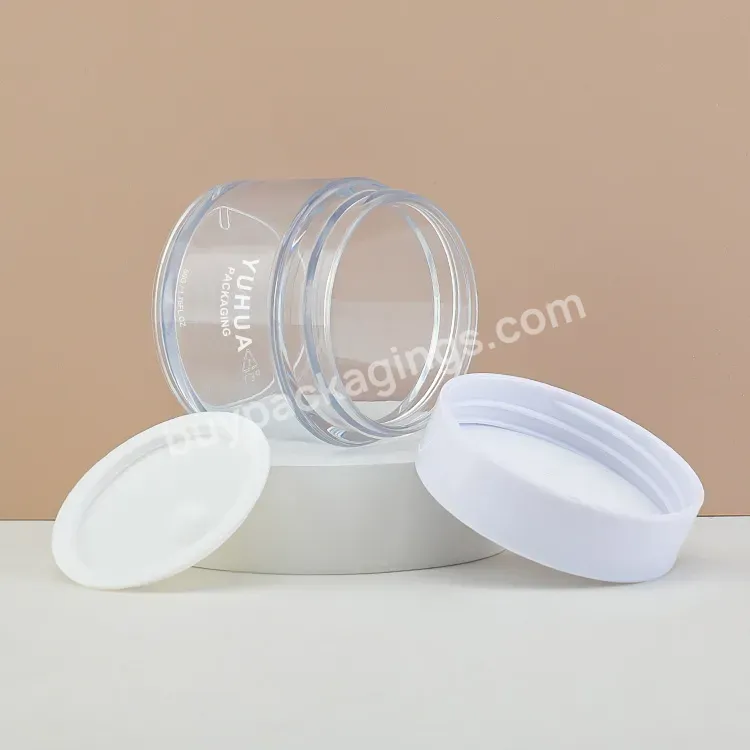 Custom Pet Cosmetic Jar 30g Free Sample Round Body Cream Plastic Jar For Skin Care Packaging