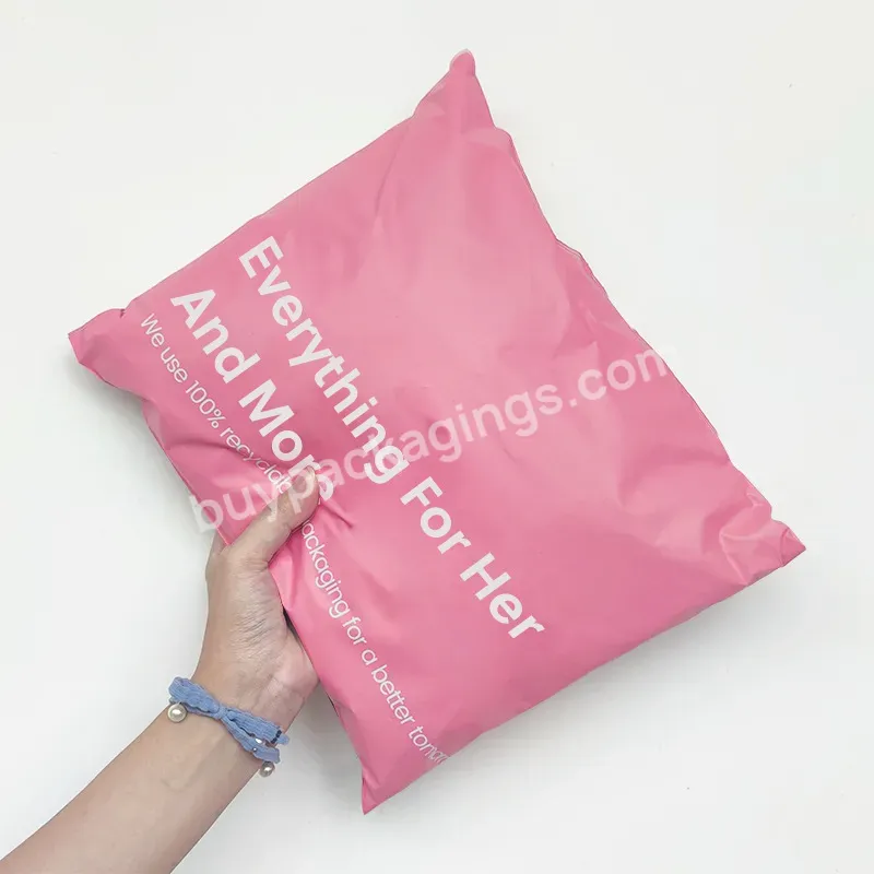 Custom Pink Black Poly Courier Waterproof Mailing Bags Shipping Package Envelope Poly Mailer Mailing Polymailer Bag