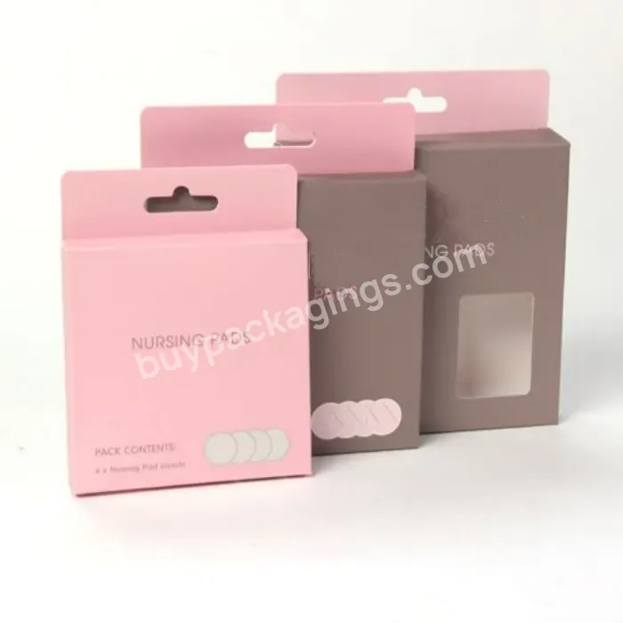 Custom Pink Bra Women Underwear Box Briefs Nursing Pads Clothing Gift Luxury Packaging Box With Window