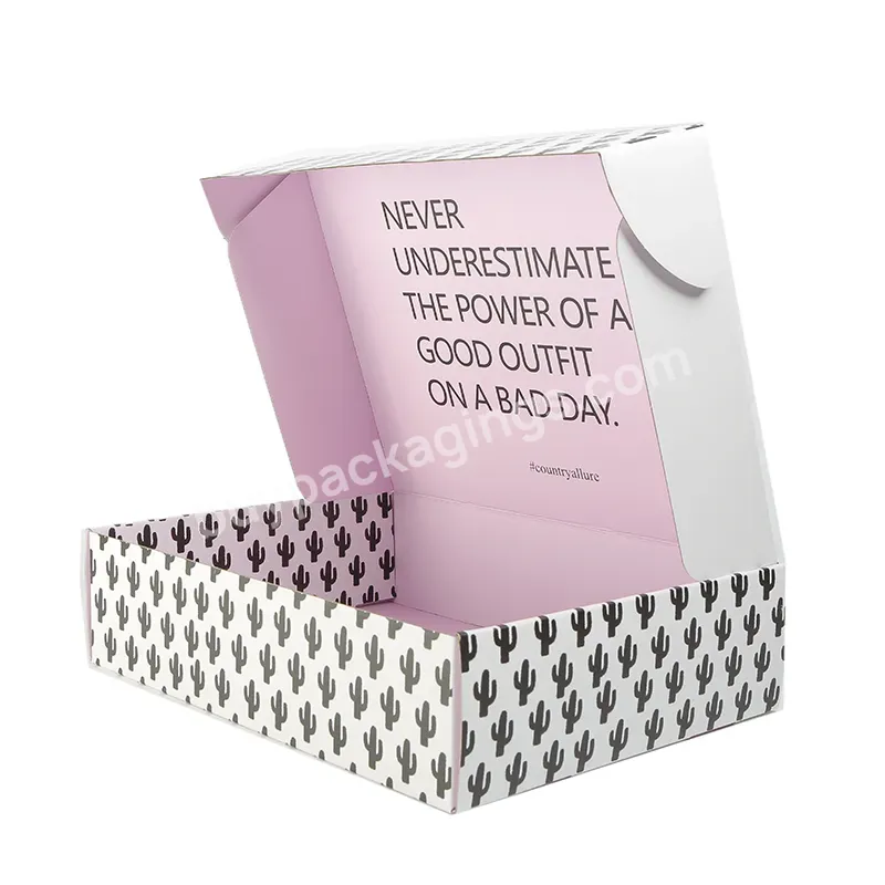 Custom Pink Cloth Box Packaging Paper Prime Branded Packing Box