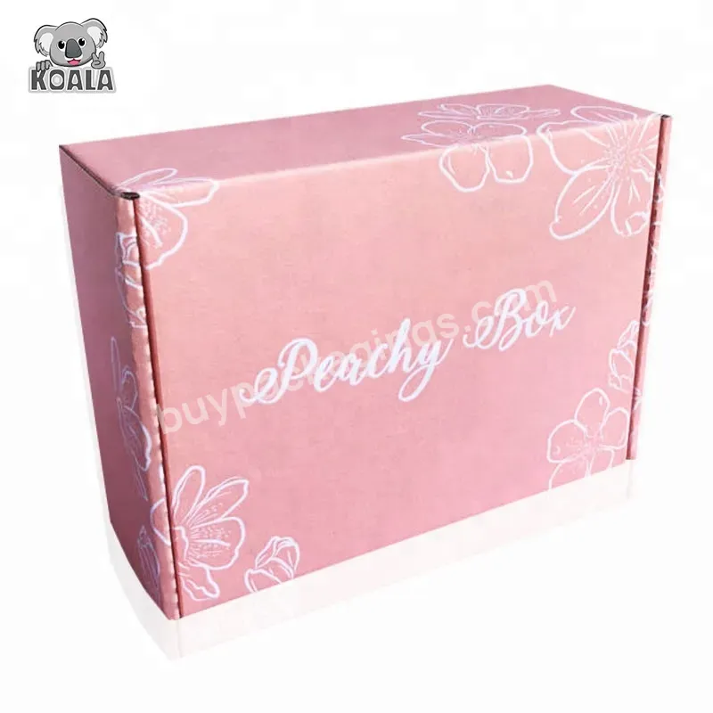 Custom Pink Color Printed Fashion Hot Sale Gift Set Cosmetic Packaging Box