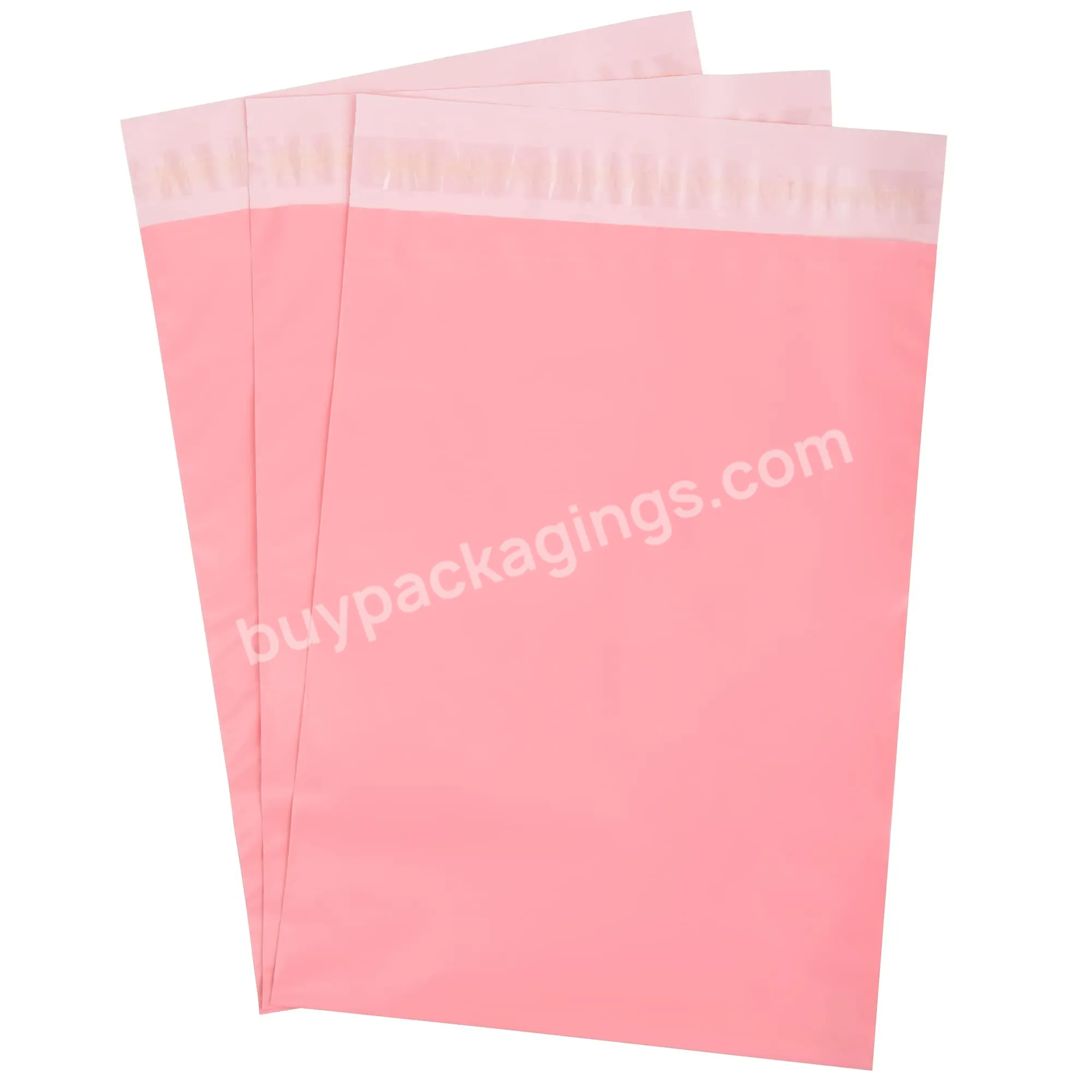 Custom Pink Packaging Thank You Bag Shipping Mailing Clothing Courier Packages 10x13 Polymailers