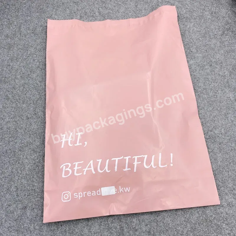 Custom Pink Self Adhesive Plastic Mailing Poly Post Shipping Packing D2w Parcel Bag For Express Clothing - Buy Hi Beautiful Custom Poly Mailer Bag,Shipping Bags For Clothing,Printed Poly Bags Biodegradable Mailing Bags.