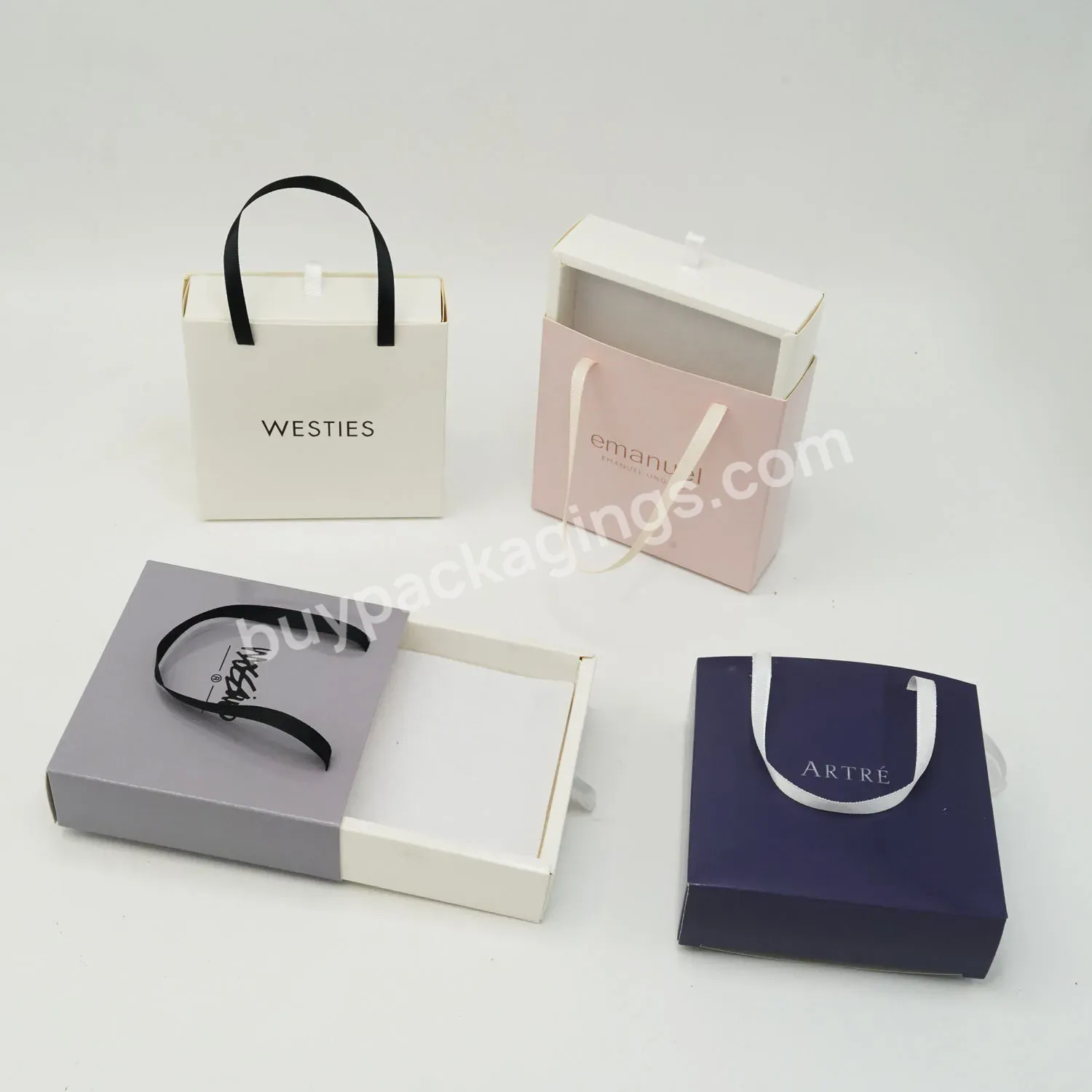 Custom Pink Sliding Drawers Paper Luxury Jewelry Packaging Cute Slider Paper Gift Box With Handle For Necklace Jewelry Package - Buy Jewelry Box Personalized,Jewelry Box Packaging With Logo,Sliding Jewelry Box.