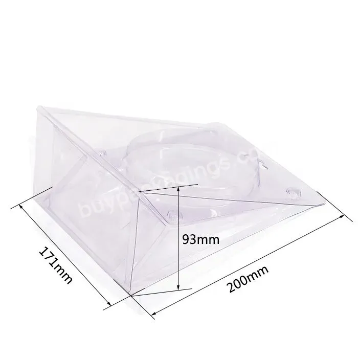 Custom Pla Transparent Circle Blister Packaging Cardboard Clamshell Folding Box Plastic Blister Packaging