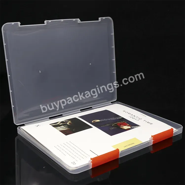 Custom Plastic A4 File Paper Storage Organizer Portable Document Files Folder Super Clear Filing Stationary B4 Case