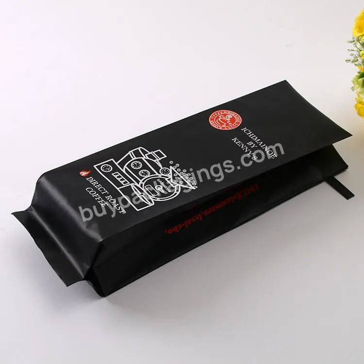 Custom Plastic Aluminium Foil 100g 250g 500g 1kg Recyclable Tin Tie Coffee Bag Side Gusset Coffee Bag