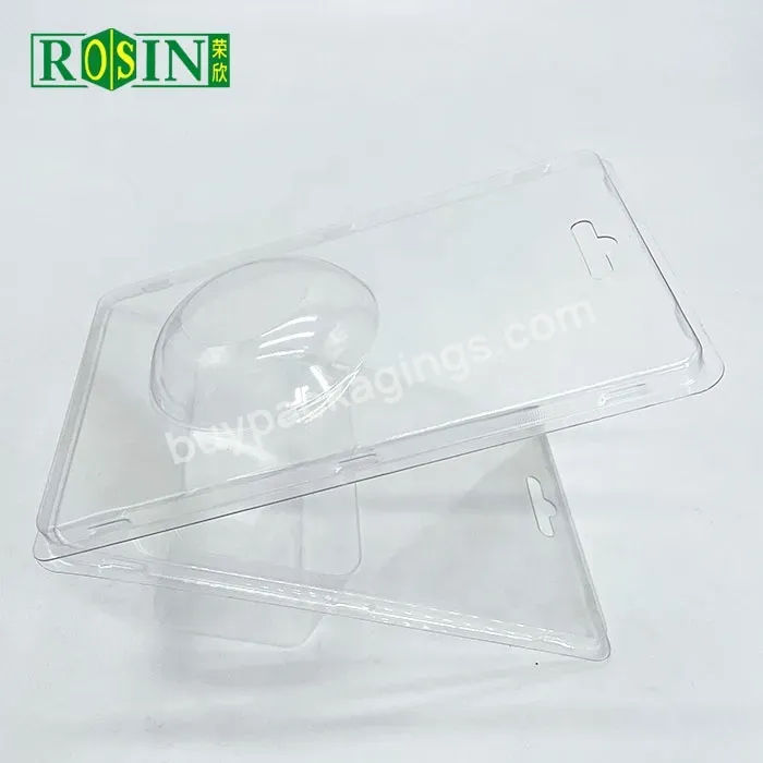 Custom Plastic Design Professional Clear Clamshell Blister Packaging Clear Hinged Lid Plastic Pet Tray