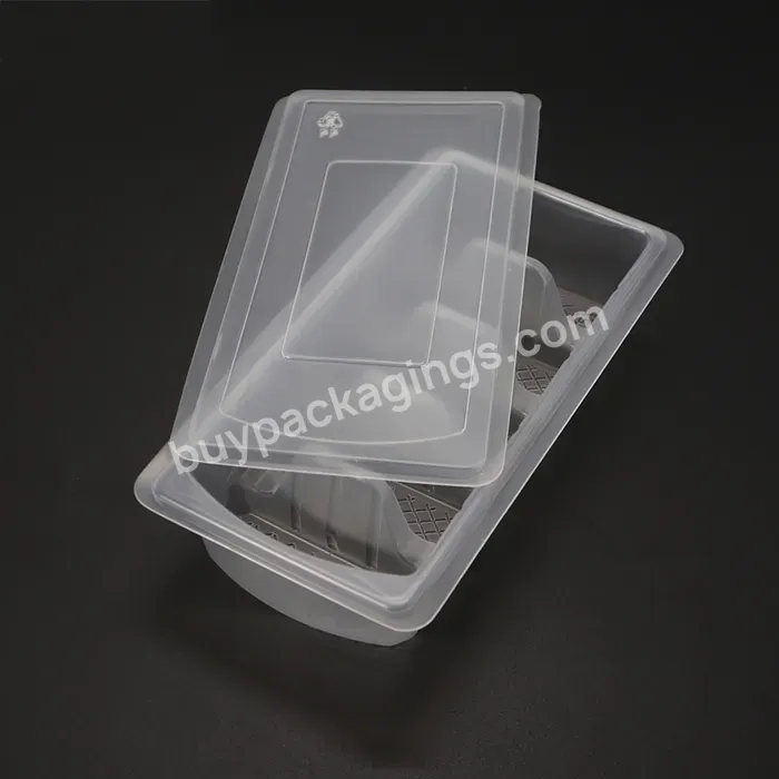 Custom Plastic Disposable Pp Blister Frozen Dumpling Container Packaging Tray With Lid