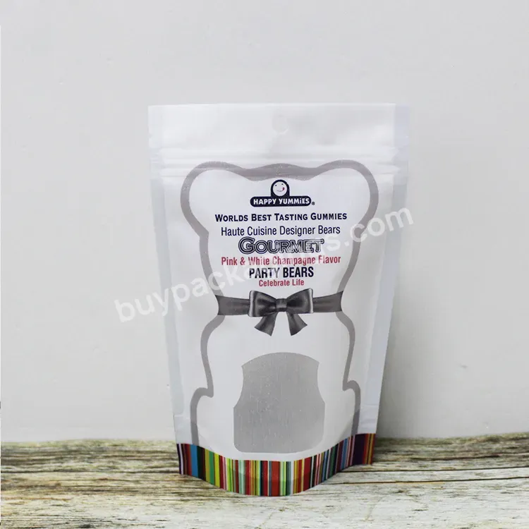 Custom Plastic Food Grade Zipper Power Pouch Stand Up Flour Packaging Bag With Logo