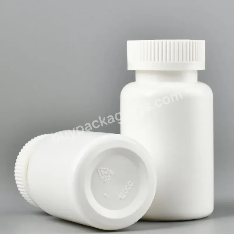 Custom Plastic Medicine Pill Bottles Solid White Plastic Container Medicine Pill Bottle With Sealer Pet Box For Capsules