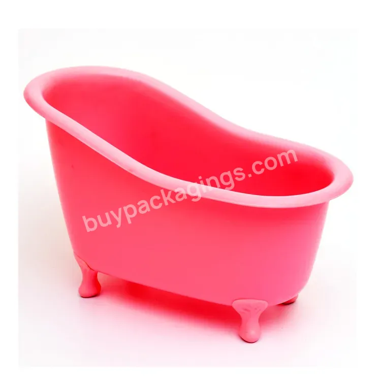 Custom Plastic Mini Bathtub For Gift Packing,Pink Mini Bathtub Shape Container Manufacturer/wholesale