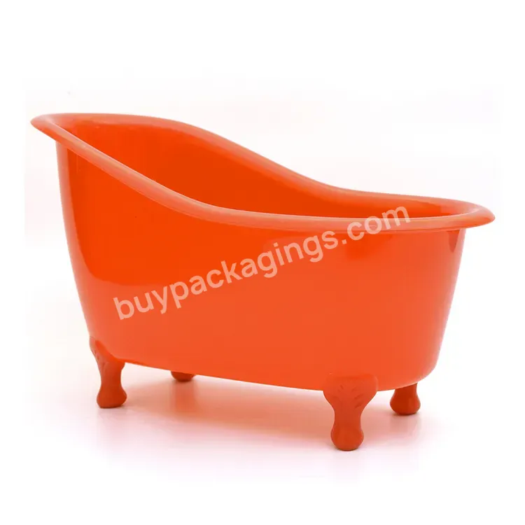 Custom Plastic Mini Bathtub For Gift Packing,Pink Mini Bathtub Shape Container Manufacturer/wholesale