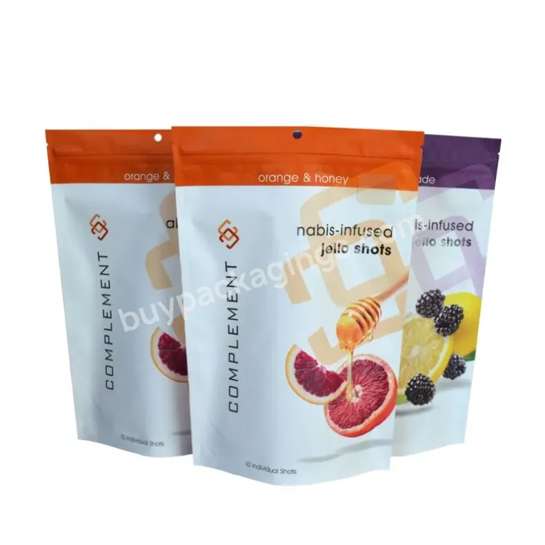 Custom Plastic Packing Ziplock Pouch Packaging Food Bag With Zipper