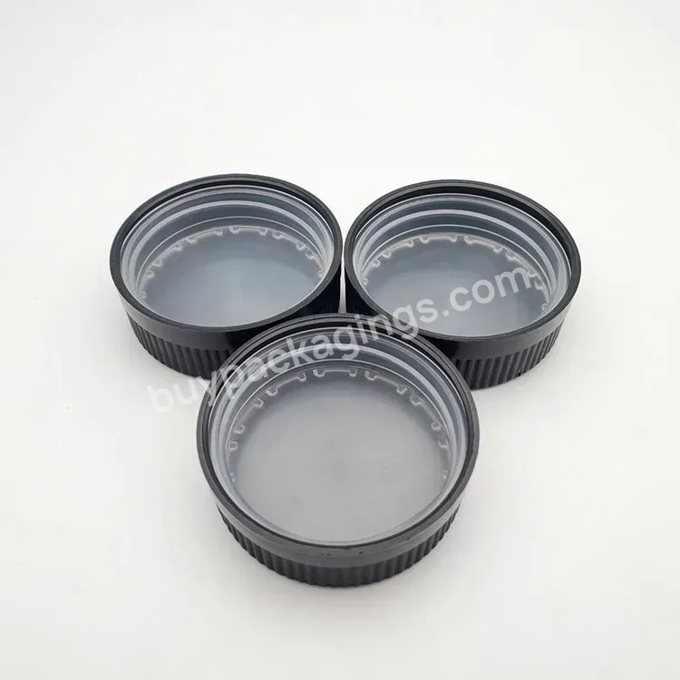 Custom Plastic Pp Black 38mm Neck Medical Screw Bottles Lid/ 38mm Child Proof Pill Bottles Cover Lids