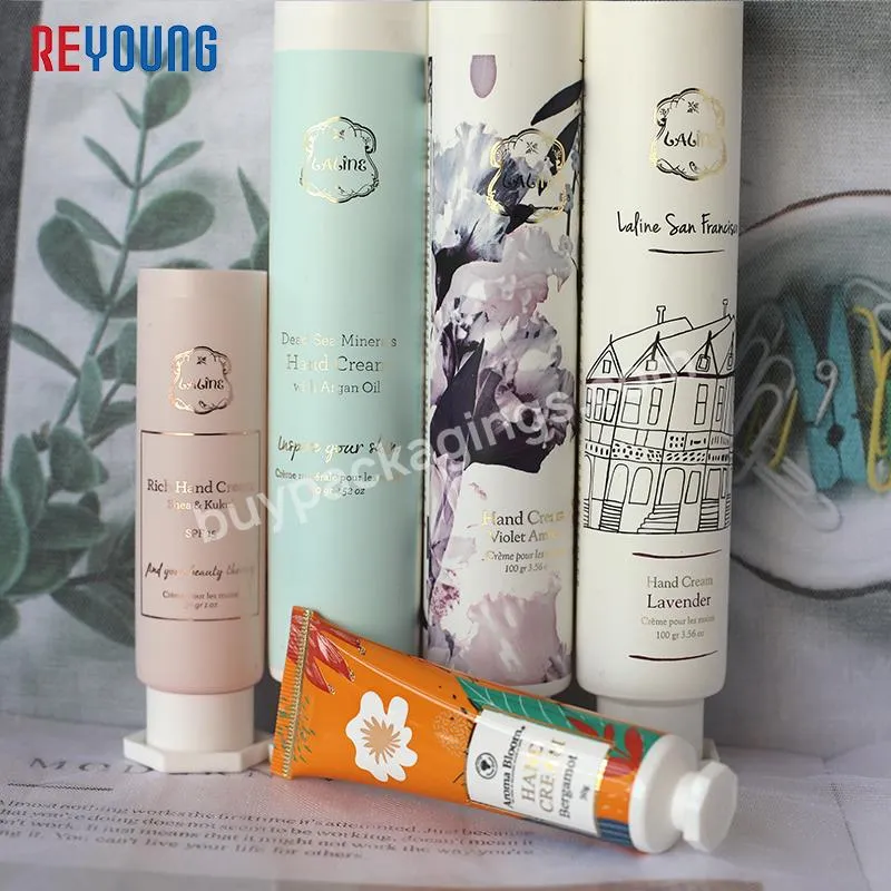 Custom Plastic Squeeze Tube 10 15 20 30 50 75 100 150 Ml Empty Hand Cream Lotion Cosmetic Packaging Plastic Tubes