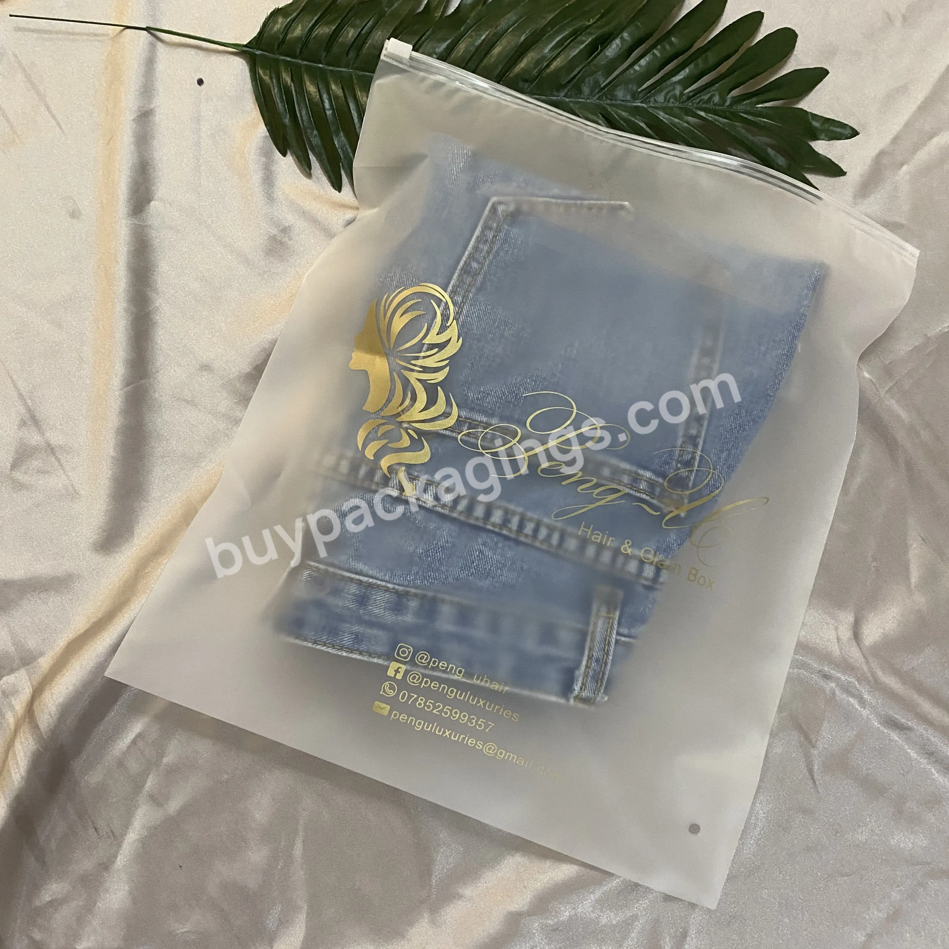 Custom Plastic Zipper Bags With Logo Self Sealing Plastic Bags Travel Items Sorting Packaging Bags