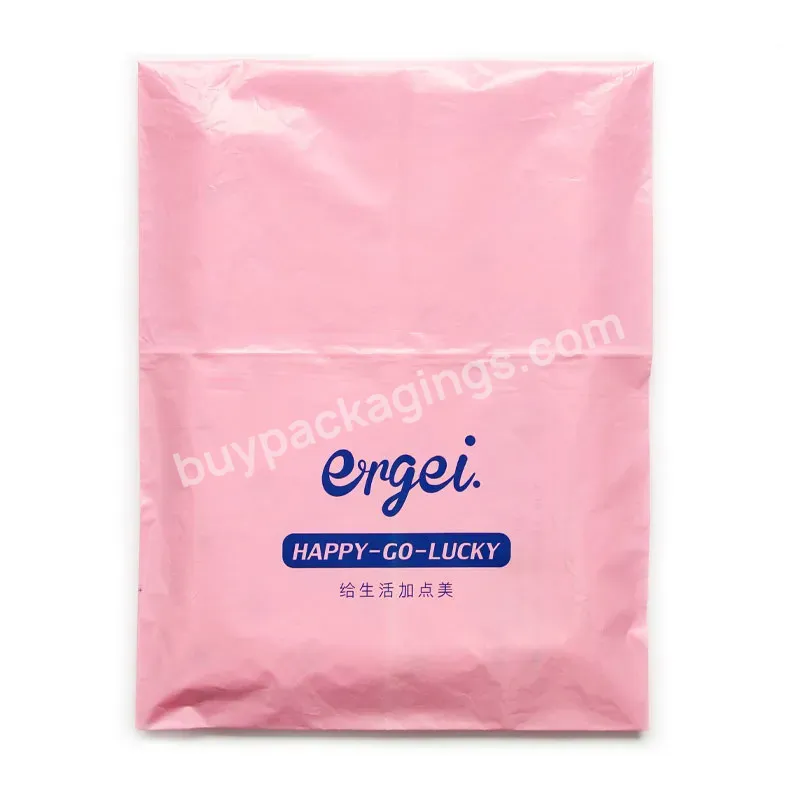 Custom Poly Mailer Bag Envelopes Oem Plastic Shipping Mailing Postal Mailers Pink For Clothing