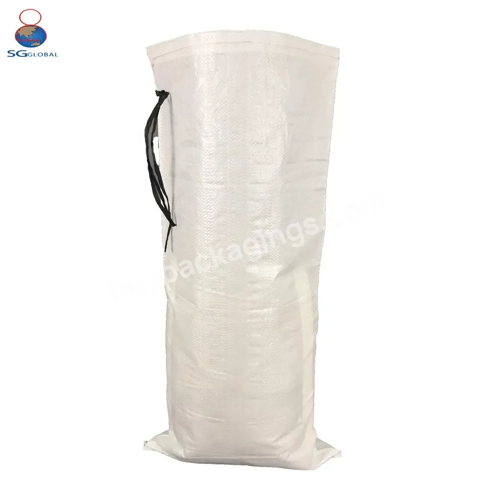 Custom Polypropylene Sacks Eco Friendly China Bags 25kg White Plastic Recycle Pp Woven Bag