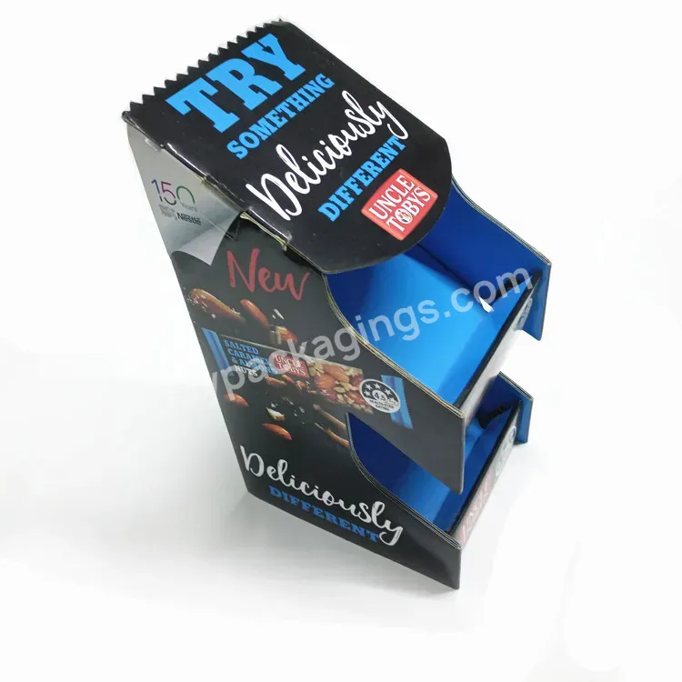 Custom Pop Pos Counter Top Classic Corrugated Cardboard Display Stand For Retail