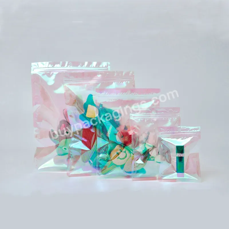 Custom Pouches,Holographic Plastic Packaging,Jewelry Bag