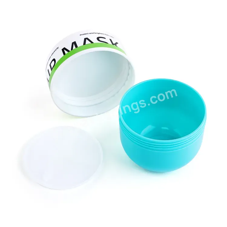 Custom Pp 240ml Plastic Round Shape Empty Face Cream Body Scrub Container Hair Mask Jar Bottles For Cosmetic Packaging