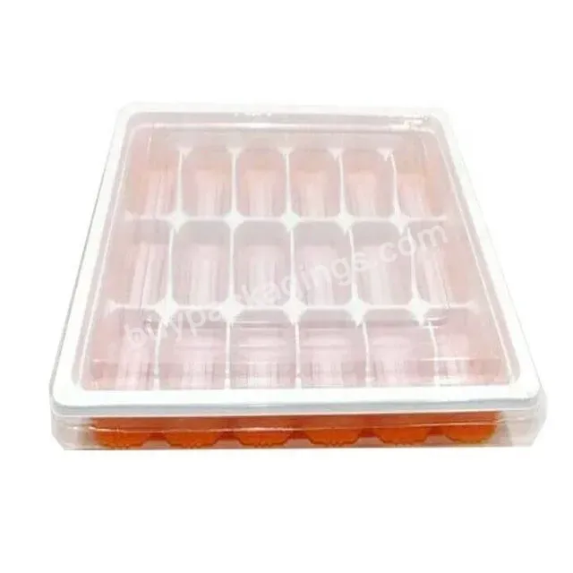 Custom Pp Plastic 20 Dumpling Packaging Box Food Lining Tray Disposable Plastic Frozen Dumpling Tray Packaging Box