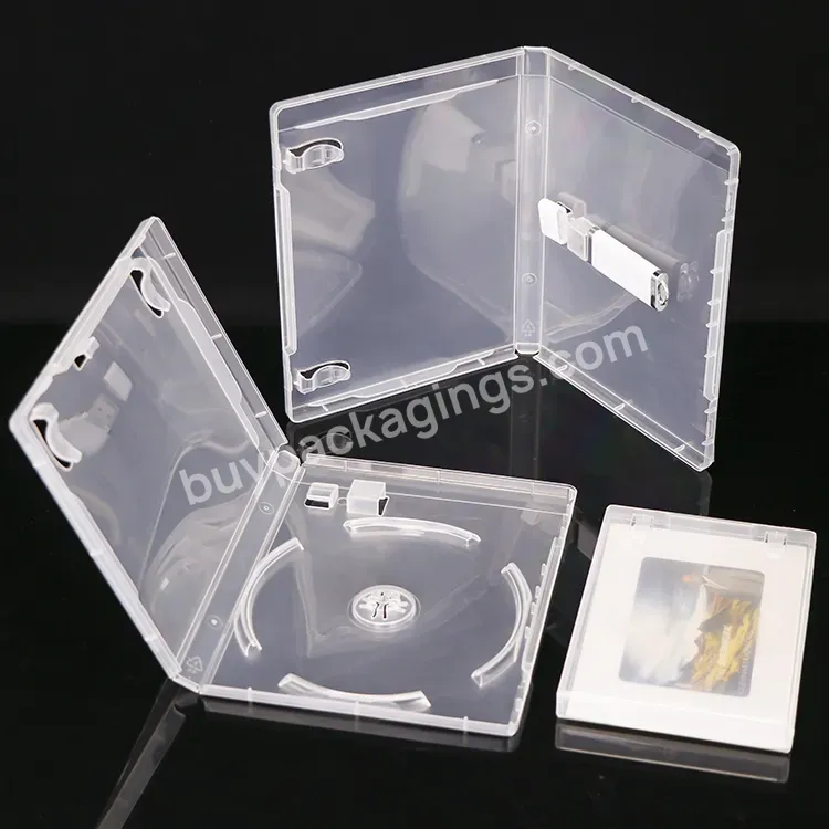 Custom Pp Plastic Cd Case And Usb Stick Box Buckle Pendrive Usb 2.0 3.0 Flash Drive Gift Box Carrying Case Bag For Usb Dvd