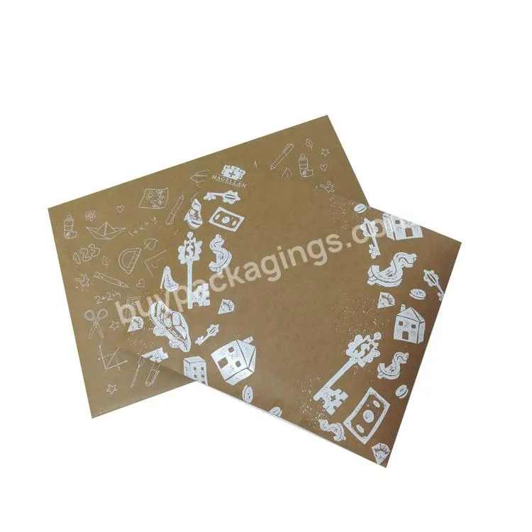 Custom print business envelopes lager shipping mailing craft paper envelopes
