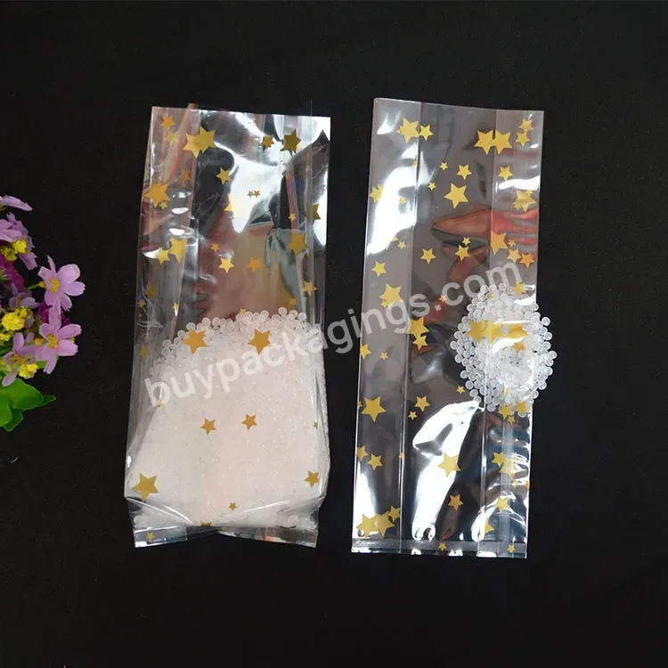 Custom Print Cellophane Opp Clear Flat Bottom Side Gusset Bag