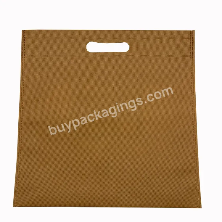 Custom Print Cheap Large Yellow Reusable Grocery Bags Promotion Shopping Non Woven Bag Non-woven Fabric Shopping Tote Bag