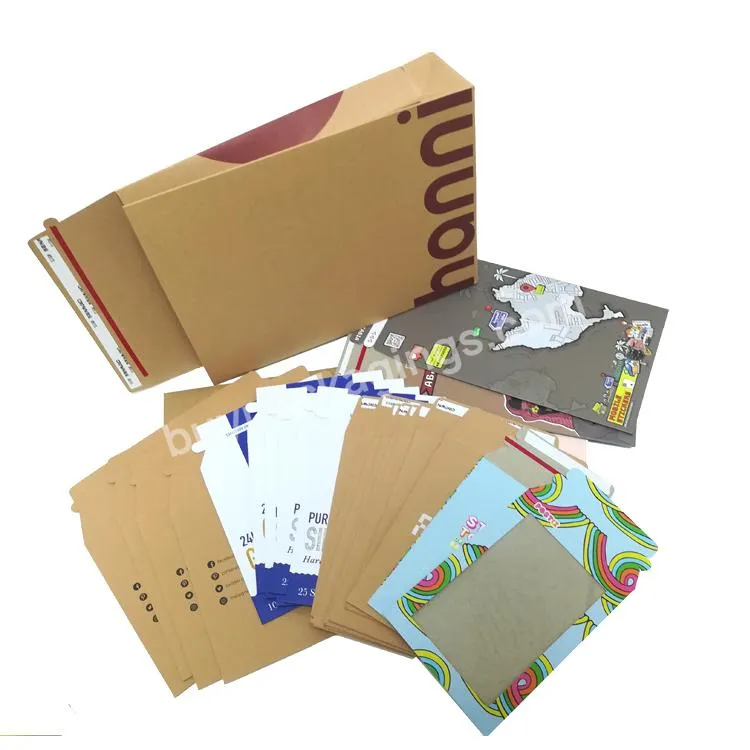 Custom print cheap shipping mailing kraft non-bendable paper padded envelopes bags