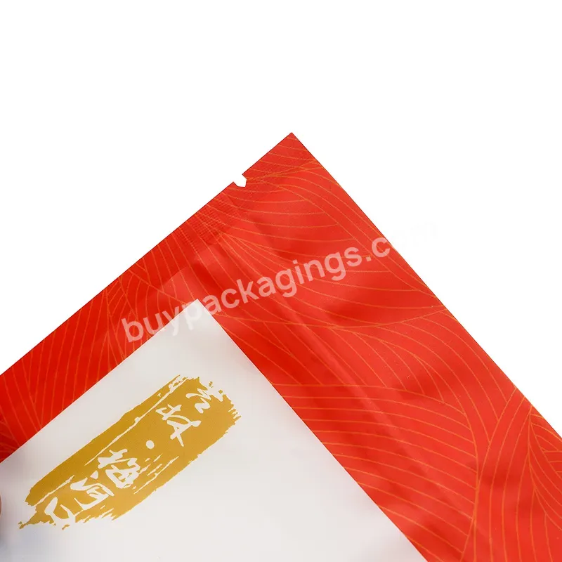 Custom Print Food Grade Plastic Mylar Zip Lock Resealable Nuts Stand Up Food Packaging Pouch Bag With Transparent Window