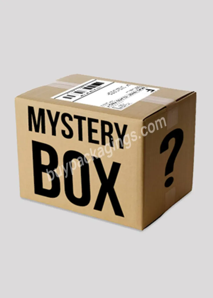 Custom Print Logo Design Clothes Surprise Gift Packaging Mystery Thin Cardboard 10 In 1 The Cartons Paper Box