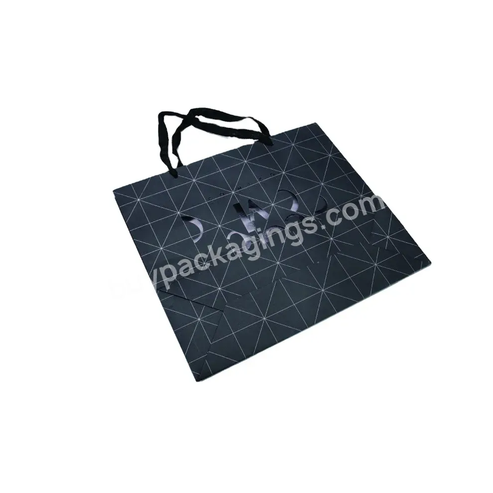 Custom Print Logo Fashion Personalized Painted Cosmetics Clothing Packaging Paper Bag Women Hand Bags For Shopping With Logo