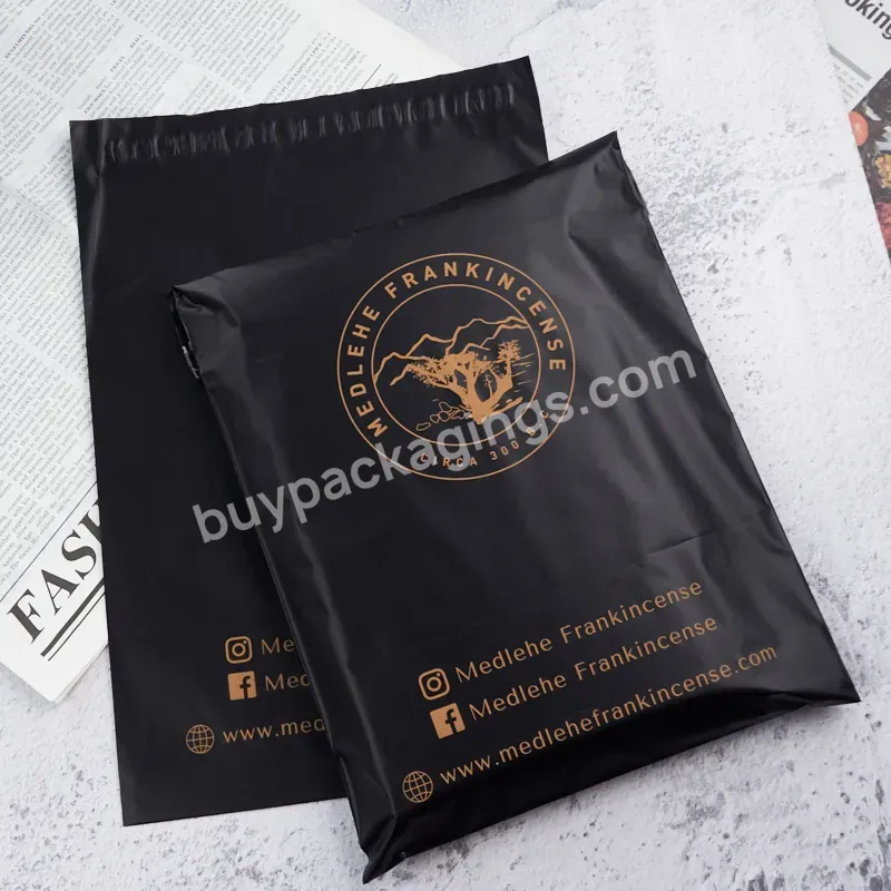 Custom Print Logo Matte Black Mailers Poly Plastic Mail Packaging Shipping Hot Sales Brand Polybag For Clothing - Buy Matte Black Mailers Poly Bag,Black Plastic Mail Packaging Bag,Hot Sales Brand Polybag For Clothing.