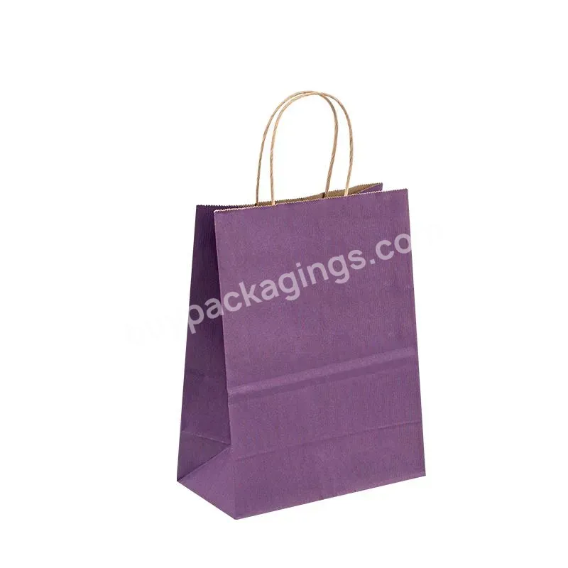 Custom Print Logo Take Away Recycle Paper Bag Printed Logo