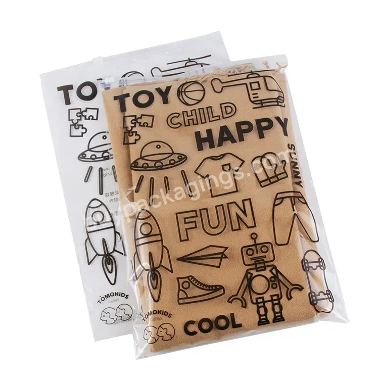 Custom Print Logo Ziplock Pvc Bag Frosted T Shirt Zipper Swimwear Clear Packaging Plastic Transparent Clothing Bag