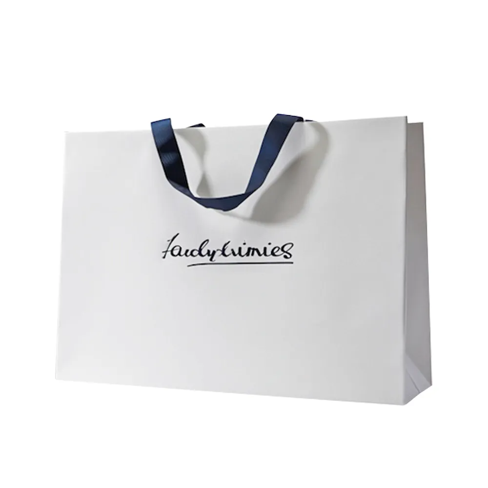 Custom print luxury gift packaging shopping paper bag
