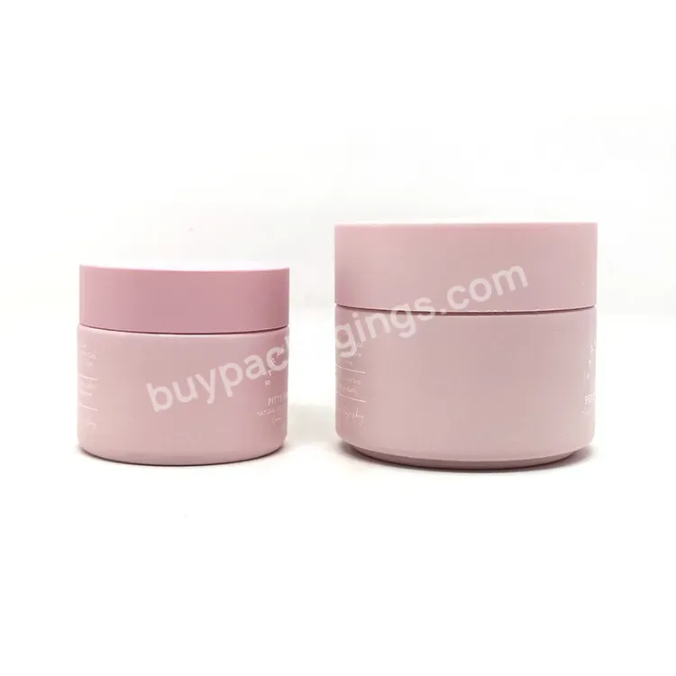 Custom Print Matte Color 15ml 30ml 50ml 100ml Skincare Face Cream Opal Ceramic Jars Porcelain Cosmetic Jar With Lids