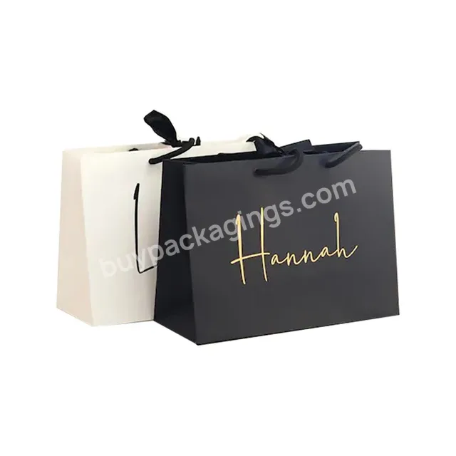 Custom Print Recyclable Shopping Paper Bags With Your Own Logo