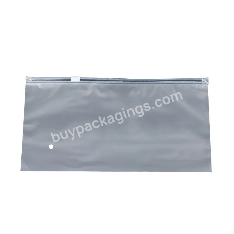 Custom Print Sustainable Clear Eco Friendly Ziplock Packaging Bag For Clothing Packing