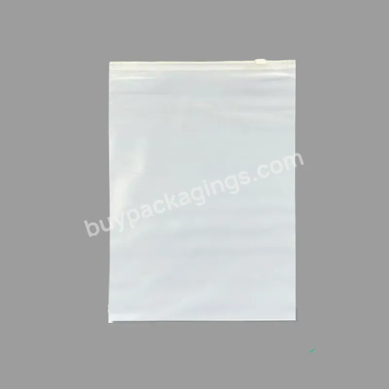 Custom Print Sustainable Clear Eco Friendly Ziplock Storage Bag For Packing
